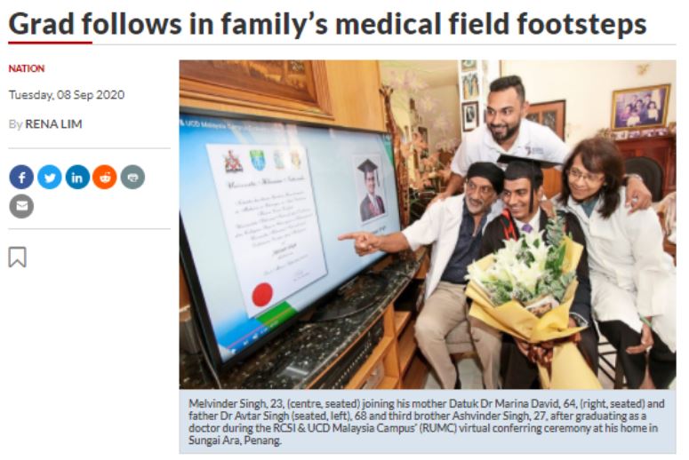 Grad follows in family's medical field footsteps